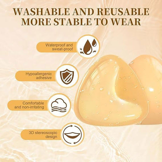 Glamroxio™ Push-Up Sticky Breast Size up Pads